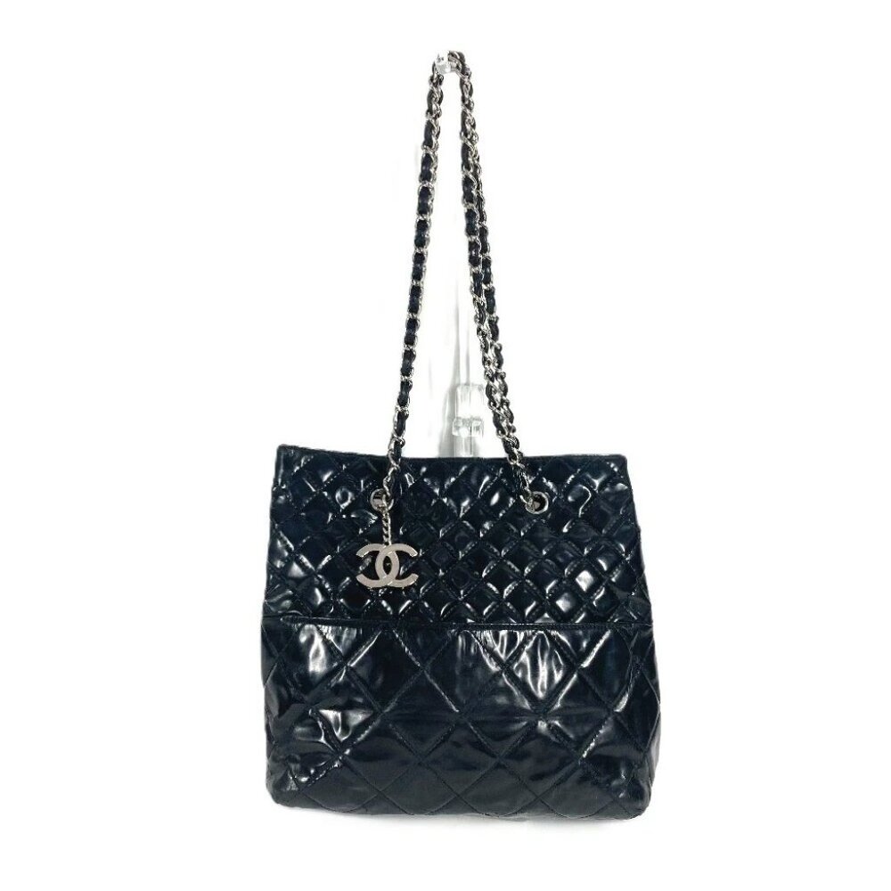 CHANEL Tote Bag Matelasse Chain CC Mark Shoulder Double Chain Bag Shoulder Bag - Picture 2 of 11